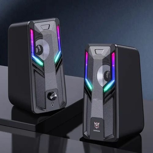 Onikuma haut-parleur G6 hifi de qualité sonore, carte filaire 3D, USB pour ordinateur