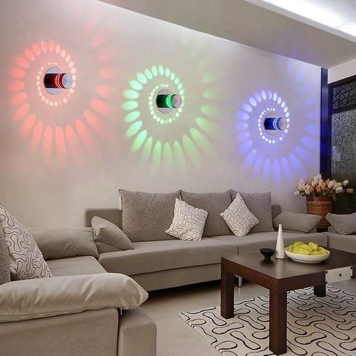 Lampe art décoratif Multicouleur forme Spirale 3W