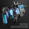 Contrôleur Mobile PUBG Gamepad 3-en-1 Version de Mise à Niveau Sensitive Shoot Aim avec Power Bank et Ventilation pour Couteaux Out Règles de Survie