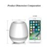 Smart Touch Capteurs LED Night Light LED Musique Bluetooth Pot De Fleur Vase à Fleur De Lumière Jouer Du Piano Décoration Planteur Haut-Parleur