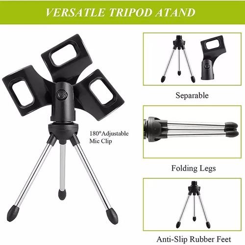 Support de Microphone de bureau pliable et réglable