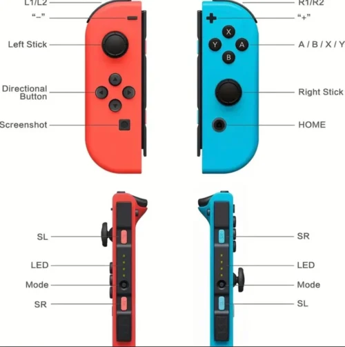 Joy-Con Nintendo Switch – paire de manettes disponibles en 3 couleurs, parfaites pour remplacer ou ajouter des contrôleurs supplémentaires, compatibles avec tous les modèles Switch.