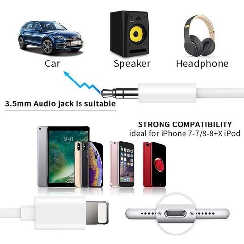 Lightning To 3.5 mm Aux Audio Adapter