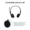 Casque Filaire USB Avec Micro Pour Centre D'appels De Bureau