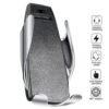 Chargeur De Voiture Sans Fil De Serrage Automatique, Qi Support Téléphone Voiture Chargeur Sans Fil À Induction Rapide , 360 ° Rotation