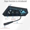 casque Bluetooth BT-22 pour moto avec Microphone