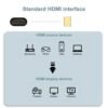 Câble HDMI Ultra rapide 2.1 8K 60Hz 48Gbps, (5m) Noir