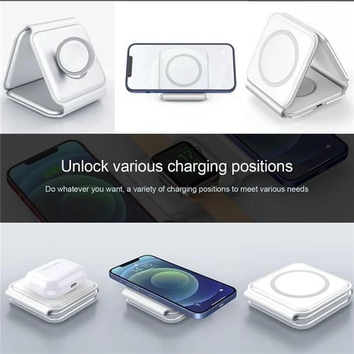 Chargeur magnétique sans fil  pour iOS Android AirPods iWatch