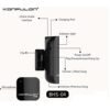 Konfulon 2 in 1 écouteurs et récepteur Bluetooth