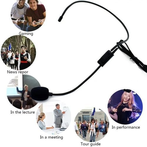 Microfone Filaire 3.5mm pour Amplificateur Vocal