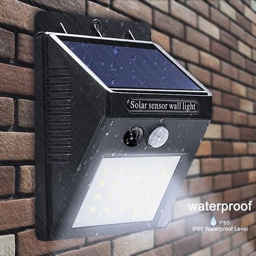 Imperméable à l'eau Solaire Lampe Motion Sensor Wall Light 20 LED IP65 Infrarouge Solaire Puissance Lampe Pour Économie D'énergie Extérieure Jardin lumière