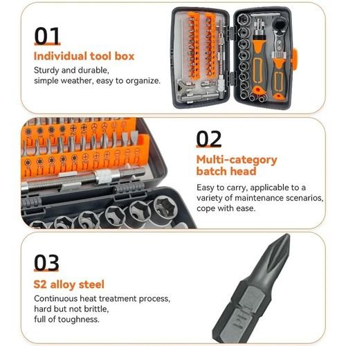 38 en 1 Jeu d'embouts de tournevis polyvalents,