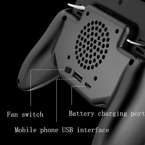 Contrôleur Mobile PUBG Gamepad 3-en-1 Version de Mise à Niveau Sensitive Shoot Aim avec Power Bank et Ventilation pour Couteaux Out Règles de Survie
