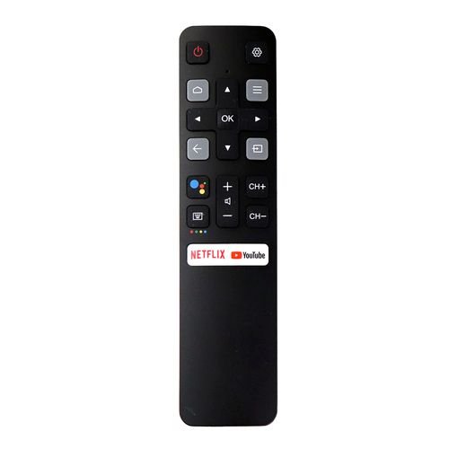 télécommande voix pour TCL Android 4K Smart TV