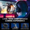Onikuma Casque K3 de jeu stéréo filaire RGB avec micro, pour PC/PS4 PS5/Xbox/Nintendo switch