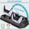 Support multifonctionnel universel PS5, 2 manettes de jeu , ventilateur de refroidissement,