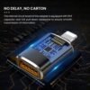 Plustar محول USB 3.0 OTG لنقل بيانات iPhone iOS ، قرص U ، ماوس ، لوحة مفاتيح