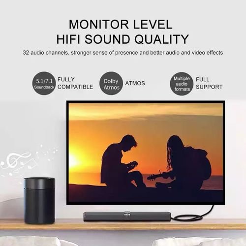 Câble HDMI 48Gbps Version 2.1 8k60hz Câble Ordinateur TV Projection Vidéo HD Câble