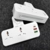 SH multi-prises avec USB, adaptateur de prise murale, 3 voies, adaptateur d'extension d'alimentation 1 en 3, PD + QC, 20W,