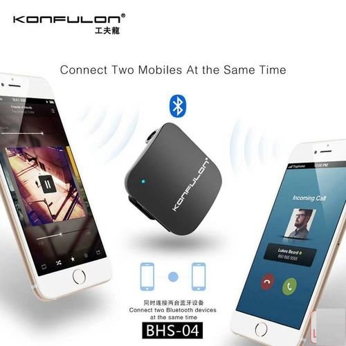 Konfulon 2 in 1 écouteurs et récepteur Bluetooth