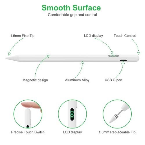 Stylet tactile universelle Compatible avec iOS/Android/Windows