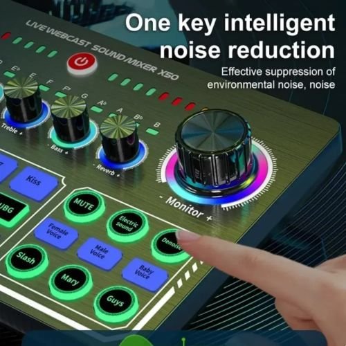 ميكروفون مكثف BM800 مع بطاقة Bluetooth X50