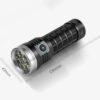 Lampe de poche aste ultra injuste distance d'irradiation 300m
