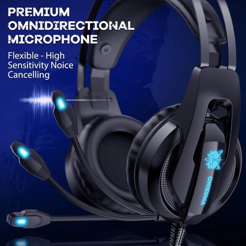 Onikuma Casque de jeu K16 RGB filaire avec micro HD