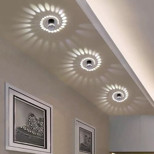 Lampe art décoratif Multicouleur forme Spirale 3W