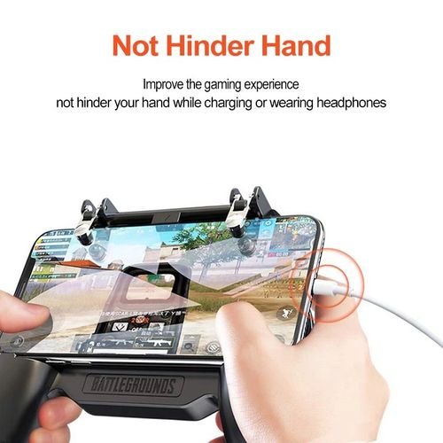 Contrôleur Mobile PUBG Gamepad 3-en-1 Version de Mise à Niveau Sensitive Shoot Aim avec Power Bank et Ventilation pour Couteaux Out Règles de Survie