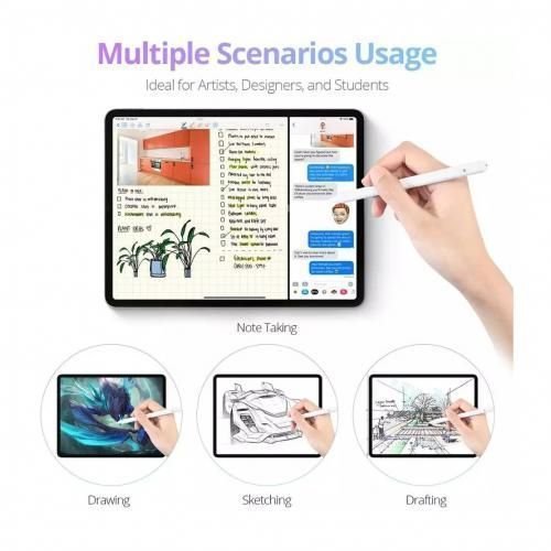STYLUS قلم متوافق مع أي باد موديل 2018 إلى 2022 عاكس لليد