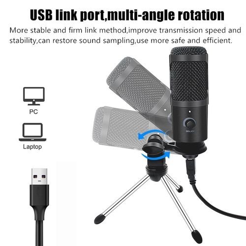 Microphone usb Pour Streaming/Podcasting/Enregistrement