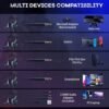 Onikuma Casque de jeu K16 RGB filaire avec micro HD
