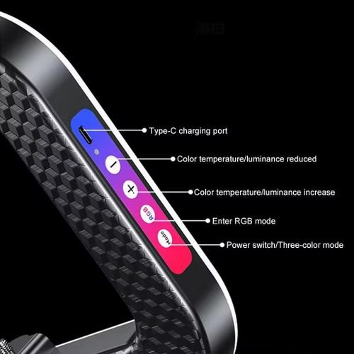 lumière annulaire RVB et stabilisateur parfait pour la photographie