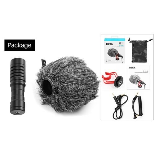 Boya By-Mm1 Mini Microphone Cardioïde Electret Métal
