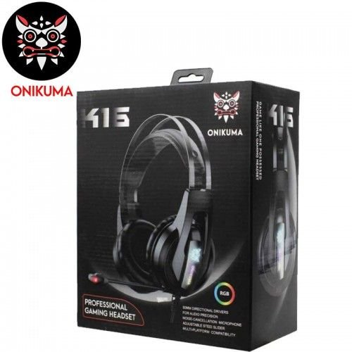 Onikuma Casque de jeu K16 RGB filaire avec micro HD
