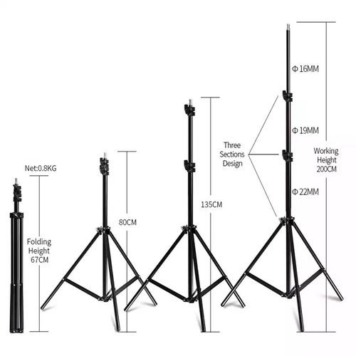 Kit de boîte à lumière avec trépied 50x70cm avec support+lampe