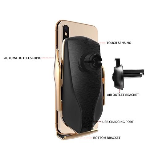 R1  QI Chargeur De Voiture Sans Fil 10 W Automatique Infrarouge Induction Air Vent De Voiture Support de Téléphone Support de Montage Support de Support