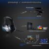 Onikuma casque ONIKUMA K5 Pro  de jeu PlayStation filaire stéréo casque de jeu casque avec Microphone LED lumières pour PC ordinateur portable tablette Xbox One