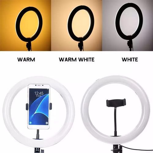 Photographie LED Selfie anneau lumière  trois vitesses en continu éclairage Dimmable 30cm
