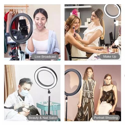 Photographie LED Selfie anneau lumière  trois vitesses en continu éclairage Dimmable 30cm