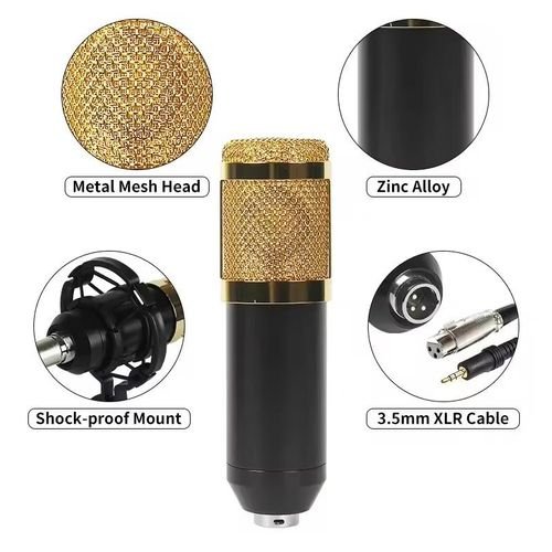 Ensemble complet de microphone   condensateur avec Carte Son