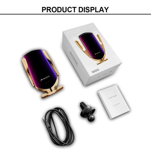R1  QI Chargeur De Voiture Sans Fil 10 W Automatique Infrarouge Induction Air Vent De Voiture Support de Téléphone Support de Montage Support de Support