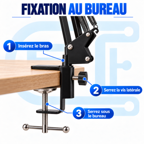 Ensemble complet de microphone   condensateur avec Carte Son