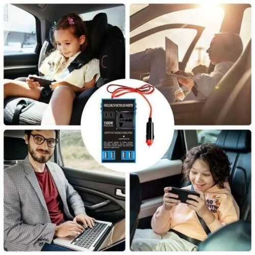 Onduleur de voiture DC 12V 24V à AC 110V 220V