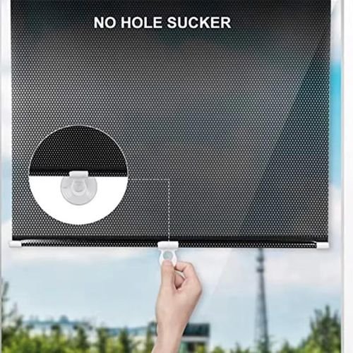 1 Rideau pare-soleil sans clous, confidentialité latéral isolant thermiquement pour voiture, chambre à coucher, cuisine, bureau