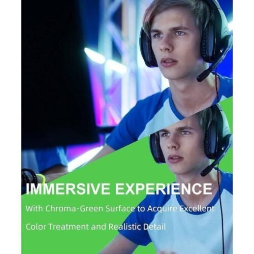 Green Screen panneau Chroma Key pliable de 2 m x 2 m pour toile de fond avec cadre à coussin d'air autobloquant