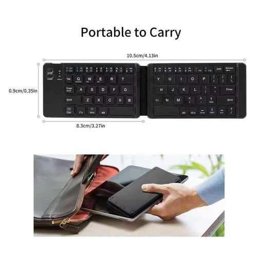 Clavier pliable sans fil multifonction Rechargeable