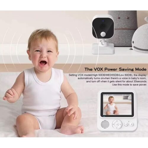 Surveillance caméra bébé intelligente Protection de sécurité Audio bidirectionnel Vision nocturne Babysitte