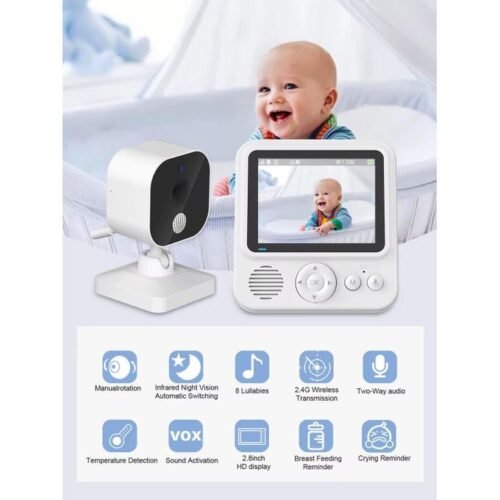 Surveillance caméra bébé intelligente Protection de sécurité Audio bidirectionnel Vision nocturne Babysitte